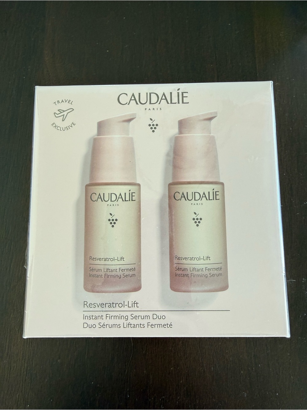 Caudalie Resveratrol-Lift Instant Firming Serum Duo 2x 30ml New Sealed